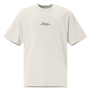 Her with Yang Oversized faded t-shirt (Back Design)