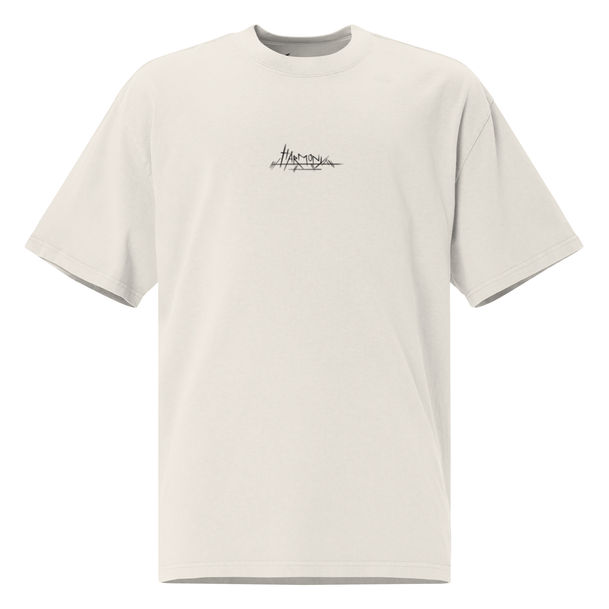 Her with Yang Oversized faded t-shirt (Back Design)
